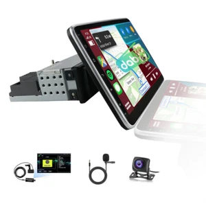 10.1" DAB+ Autoradio 1 DIN Carplay 2G+64G Android 13.0 GPS Drehbarer Bildschirm - Bild 1 von 21