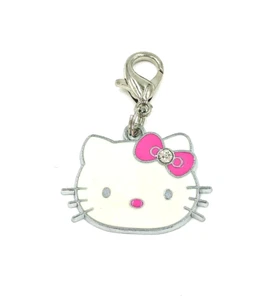Hello Kitty Pendant Clip On Charm Lobster Clasp C14 - Picture 1 of 3