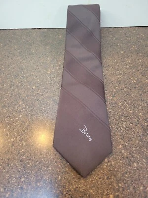 Vintage Botany 500 Neck Tie Mens Brown Striped Retro Classic Casual Evening - Image 1 of 3