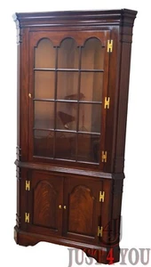 Councill Craftsmen Mahogany Corner Cabinet - Picture 1 of 12