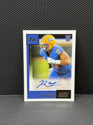2021 Panini Chronicles Score Draft Rashad Weaver RC Auto #SA-RWE Pittsburgh - Image 1 of 2
