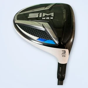 TaylorMade SIM MAX 3 Fairway Wood 15° Carbon Fiber Straight Groove Used - Picture 1 of 8