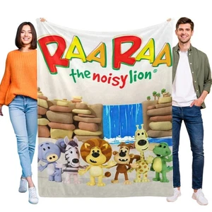 Raa Raa the Noisy Lion Blanket Soft Flannel Bed Sofa Couch Throw Birthday Gift - Picture 1 of 11
