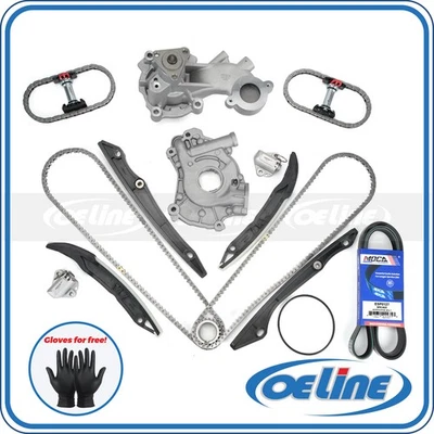 Kit de cadena de distribución con bomba de aceite bomba de agua y correa para Ford F-150 2015-2017 5,0 L Foto 1 de 4
