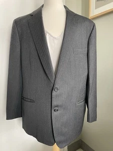 Henry Poole Blazer 46R US L Savile Row Gray England Tailored Wool SEE PICS - Picture 1 of 12