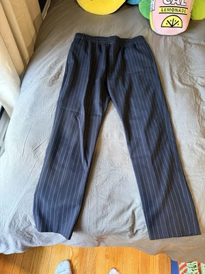 Pantalones con cordón a rayas verdes Acne Studios talla 52 Foto 1 de 4