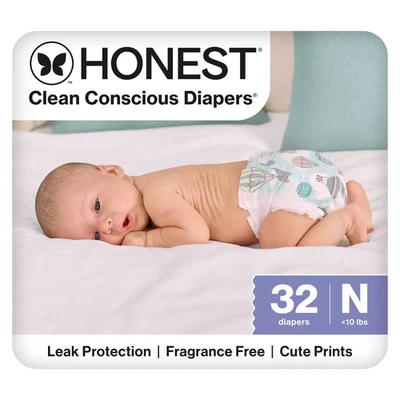 Pañales desechables The Honest Company Clean Conscious - (Selecciona tamaño y patrón Foto 1 de 4