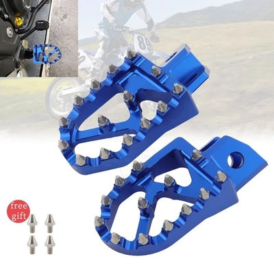 2X Billet Wide Foot Pegs Footrest For Yamaha XT250 YZ125 YZ80 WR250 TTR90 TTR125 Foto 1 de 4