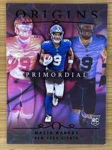 2024 PANINI ORIGINS MALIK NABERS RC RARE CASE HIT SSP #8 PRIMORDIAL GIANTS 🔥 - Picture 1 of 2