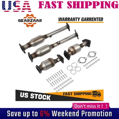 4x convertidores catalíticos para Nissan Pathfinder Xterra 2005-2018 izquierda derecha Foto 1 de 4