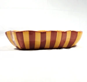 Plato festoneado para servir Gail Pittman SIENA 11,5" Southern Living cuenco ovalado - Imagen 1 de 7