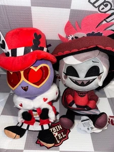 Hazbin Hotel Plush 2pc Set Sitting Plush Toy Ready to Use Authentic Rare - Picture 1 of 2