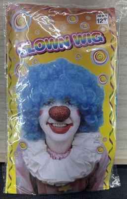 Clown Wig Ages 12+ - Blue - Image 1 of 3