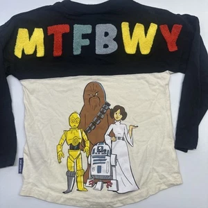 Kids Star Wars Spirit Jersey S 5/6 Black Ivory MTFBWY Darth Vader Disney Trip - Picture 1 of 9