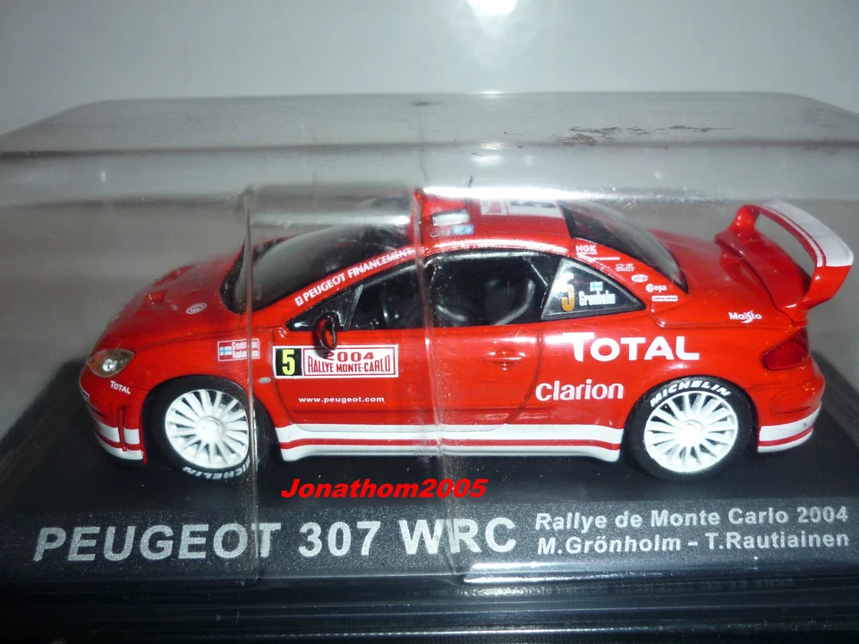 ALTAYA - PEUGEOT 307 WRC N° 5 MONTE CARLO 2004 - GRÖNHOLM - RAUTIAINEN au 1/43° - Photo 1/1