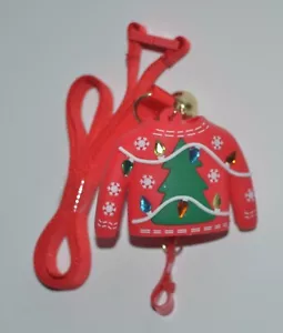 BATH BODY WORKS UGLY XMAS SWEATER POCKETBAC HOLDER HAND SANITIZER CASE LANYARD - Picture 1 of 6
