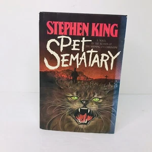Vintage Stephen King 1984 Pet Sematary Hardcover Buch Roman Doubleday MP4Z HC/DJ - Bild 1 von 8