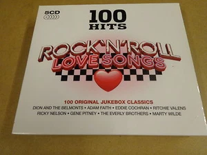 5-CD BOX / 100 HITS ROCK 'N' ROLL LOVE SONGS - Imagen 1 de 2