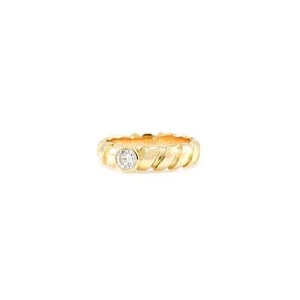 Verlobungsring Diamantring Gelbgold 18K Damenschmuck engagement diamond ring - Bild 1 von 3