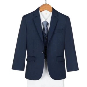 Boys 3 Piece Suit Toddler Wedding Prom Party Tuxedos Suit Blazer+Pants+Vest 2-12 - Picture 1 of 18