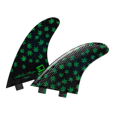 3DFins - Akila Aipa Twin Fins - (fits FCS1 base) - Hemp - Surf -New
