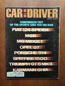 Car & Driver April 1973 Porsche 914 - Karmann Ghia - MG Midget - Opel GT 824 - Picture 1 of 2