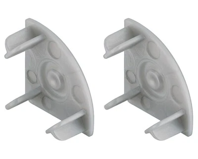 Hafele 833.74.822 塑料银色端盖适用于 Häfele Loox Profile 2195 — 第 1/2 张图片