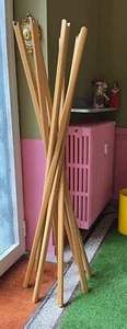 APPENDIABITI ZANOTTA SCIANGAI- legno Chiaro -DIAM 65 X 145 H - Foto 1 di 9