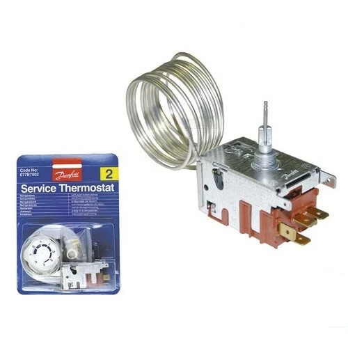 Universale Termostato Servicethermostat Frigo 077B7002 Danfoss No. 2 1300mm - Immagine 1 di 1