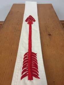 Vintage BSA Boy Scouts of America Order Of The Red Arrow OA Ordeal White Sash - Picture 1 of 8