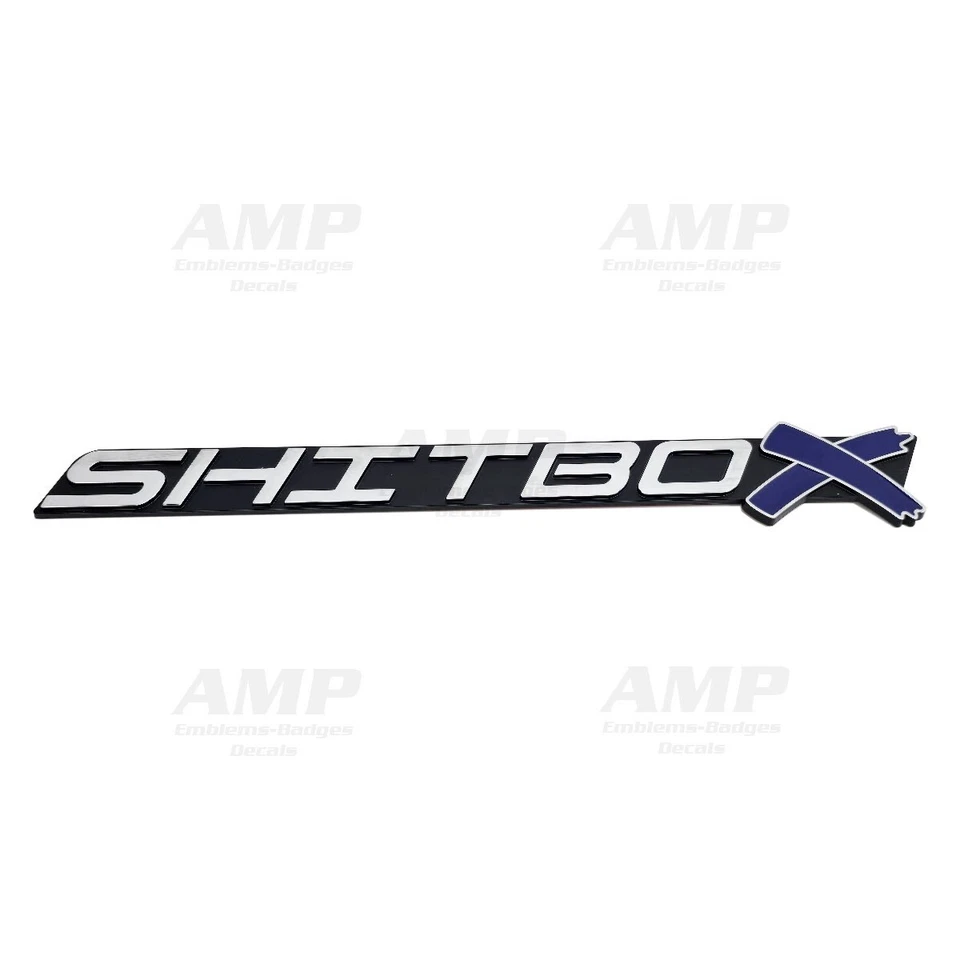Para SHITBOX LSX Emblema 3D Guardabarros Coche Insignia Calcomanía Camión Cromo Respaldo FIJO 3M Foto 1 de 2