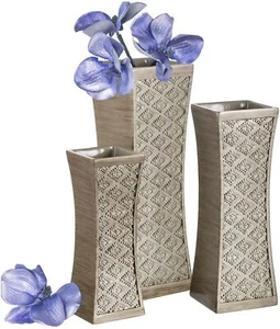 Dublin Flower Vase Set of 3 - Centerpieces for Dining Room Table, Decorative ... - Picture 1 of 7