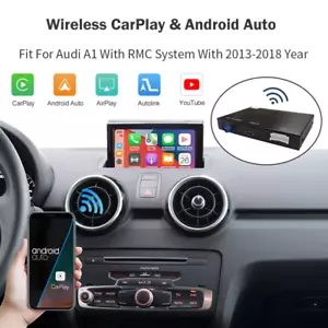 AUDI A1 RMC 2013-18 Wireless Carplay Android Auto Retrofit Mirrorlink AirPlay - Foto 1 di 5
