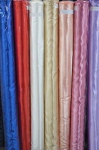Bridal Satin Fabric | Shiny Bridal Satin Fabric | 60" Wide | Multiple Colors | - Picture 1 of 45