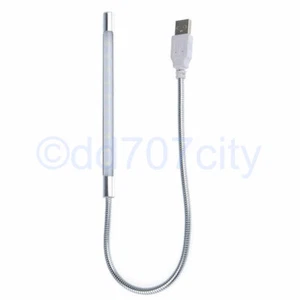 Lumière LED portable argent USB 10 DEL neuve pour PC ordinateur portable ordinateur portable lecture clavier - Photo 1/2