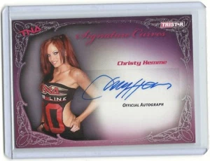 Tarjeta autografiada de Christy Hemme 2009 Tristar TNA Signature Curves #KA3 WWE #1 - Imagen 1 de 2