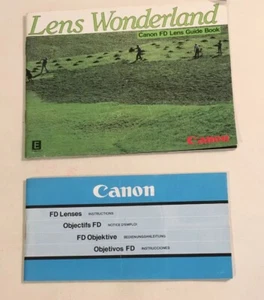 2 1981-82 Canon Lens Guide Book Instruction Manual Lens Wonderland FD Lenses - Picture 1 of 7
