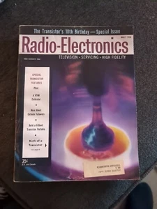VINTAGE May 1958 RADIO ELECTRONICS MAGAZINE Special Issue 10th Anv. Transistor - Picture 1 of 2