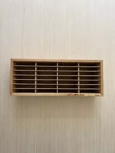 Napa Valley Box Company 28 Slot Wooden Holder Storage 8 Tracks NES Games CD - Picture 1 of 18