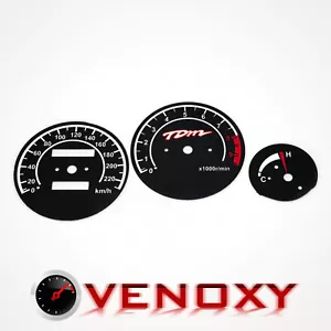 Grupo de instrumentos del mercado de repuestos Yamaha TDM 850 1991-1995 KM/H caras calibre negras - Imagen 1 de 1