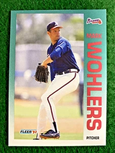 1992 Fleer #374 Mark Wohlers Atlanta Braves MLB - Picture 1 of 2