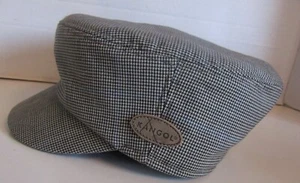 Kangol Cabbie Zeitungsjungenmütze Mau karierte Kappe klein Herren - Bild 1 von 4