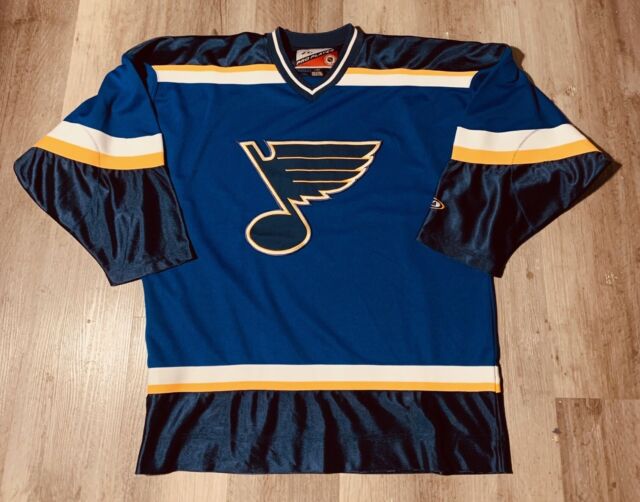 At Auction: Adidas NHL Louis Blues Climalite Authentic Practice Jersey -  Mens 50 (Medium)