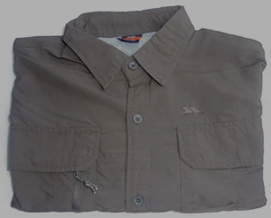 MENS SIZE LARGE TRESPASS SHORT SLEEVE SHOWER PROOF CASUAL SHIRT - Picture 1 of 5
