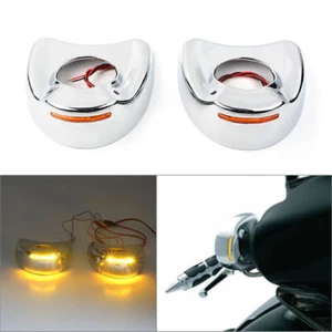 2 PIEZAS Carenado Montaje Espejo Lateral LED Cubierta Carcasa Ajuste Harley Electra Glide 96-13 - Imagen 1 de 10