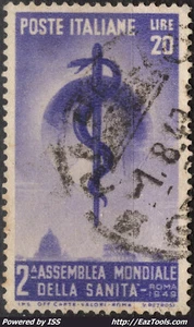 ITALIE ORGANISATION MONDIALE DE LA SANTE N° 545 AVEC OBLITERATION - Picture 1 of 1