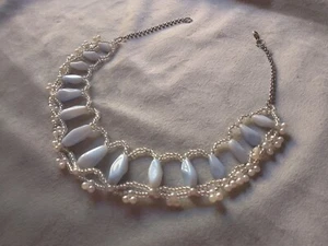 Collana Girocollo con Pietre Azzurre Elegante Cerimonia - Foto 1 di 7