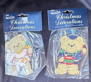 2er Set Vintage Weihnachtsschmuck aus Holz  - Bild 1 von 5