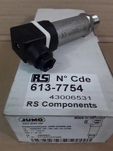 Transductor de presión Jumo tipo 404366/000 -1 a 3 bar rango RS pieza no 613-7754 * - Imagen 1 de 5