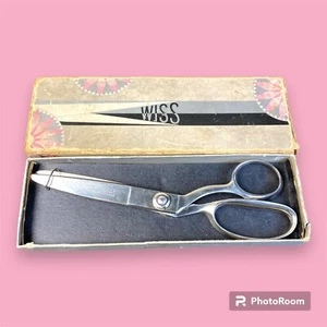 Wiss Pinking Shears Model C 9.25” 1965443-197408 Box Instructions Vintage Silver - Picture 1 of 13